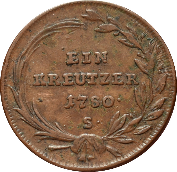Mária Terézia Ein Kreutzer 1780 S
