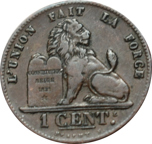 Belgicko 1 Centime 1846