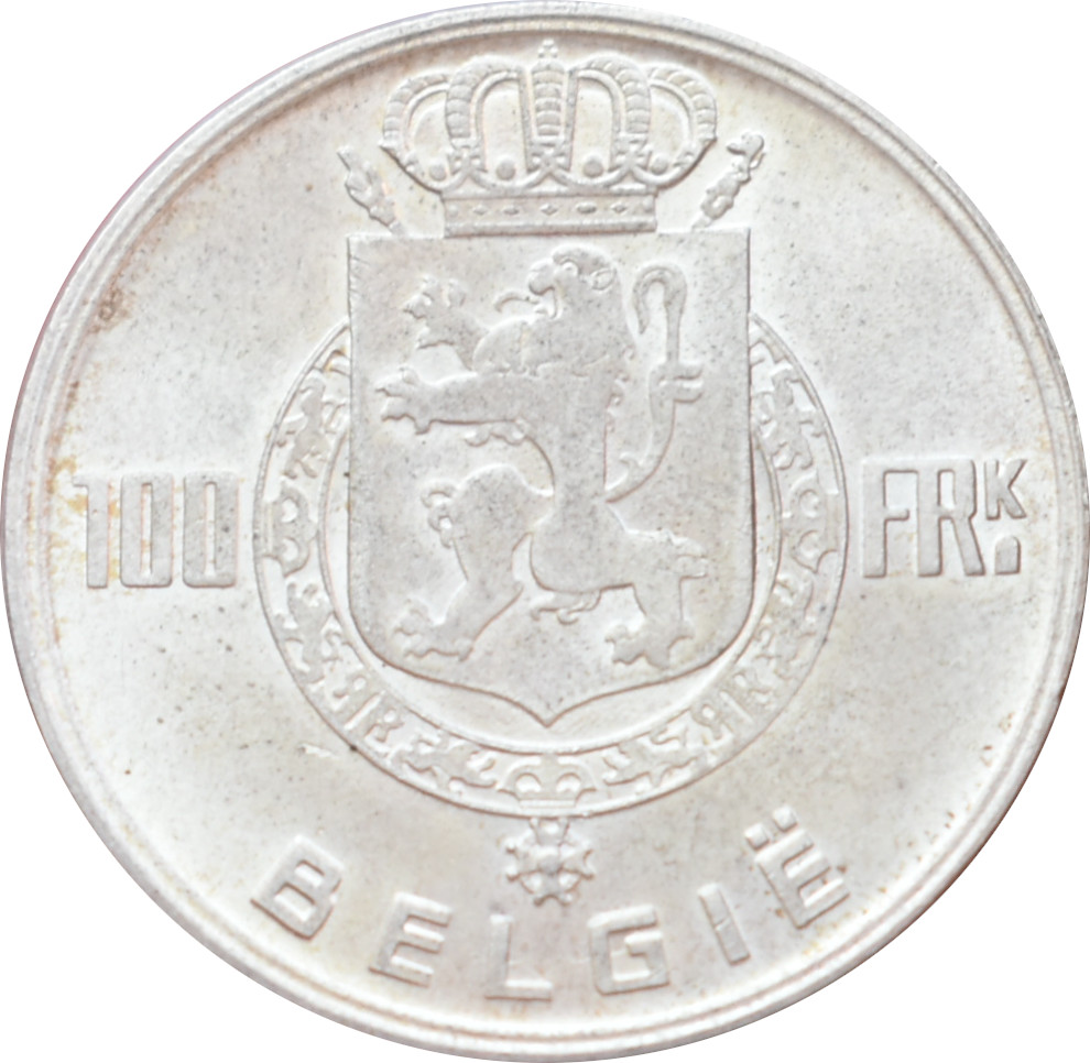 Belgicko 100 Francs 1951