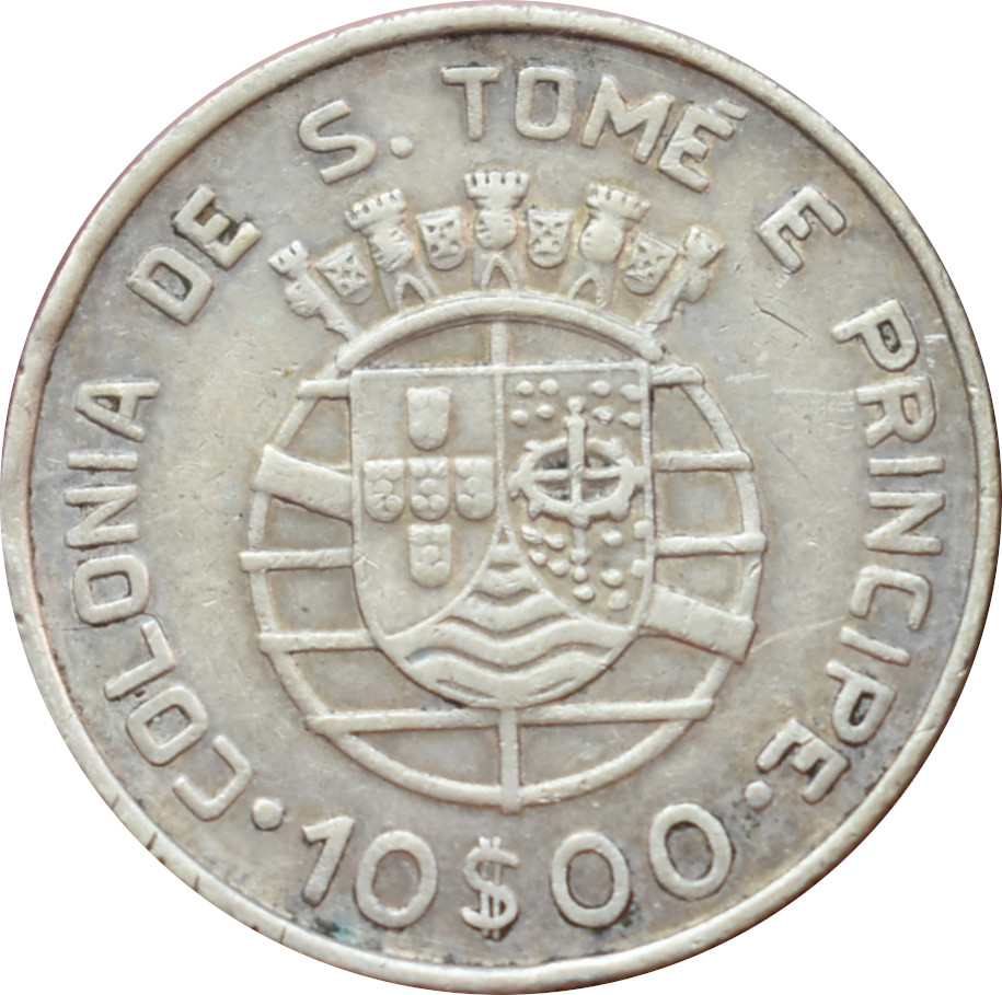 Svätý Tomáš a Princov ostrov 10 Escudos 1939