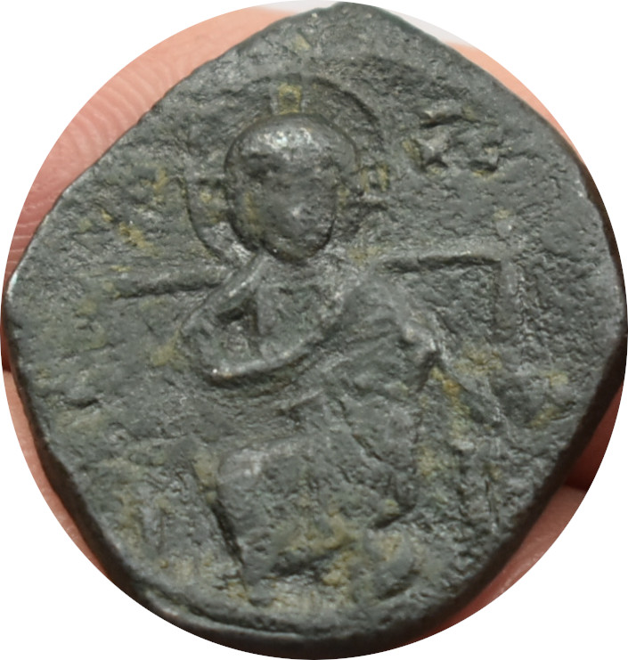 Byzanc Constaninus IX. 1042-1055 anonym bronz follis