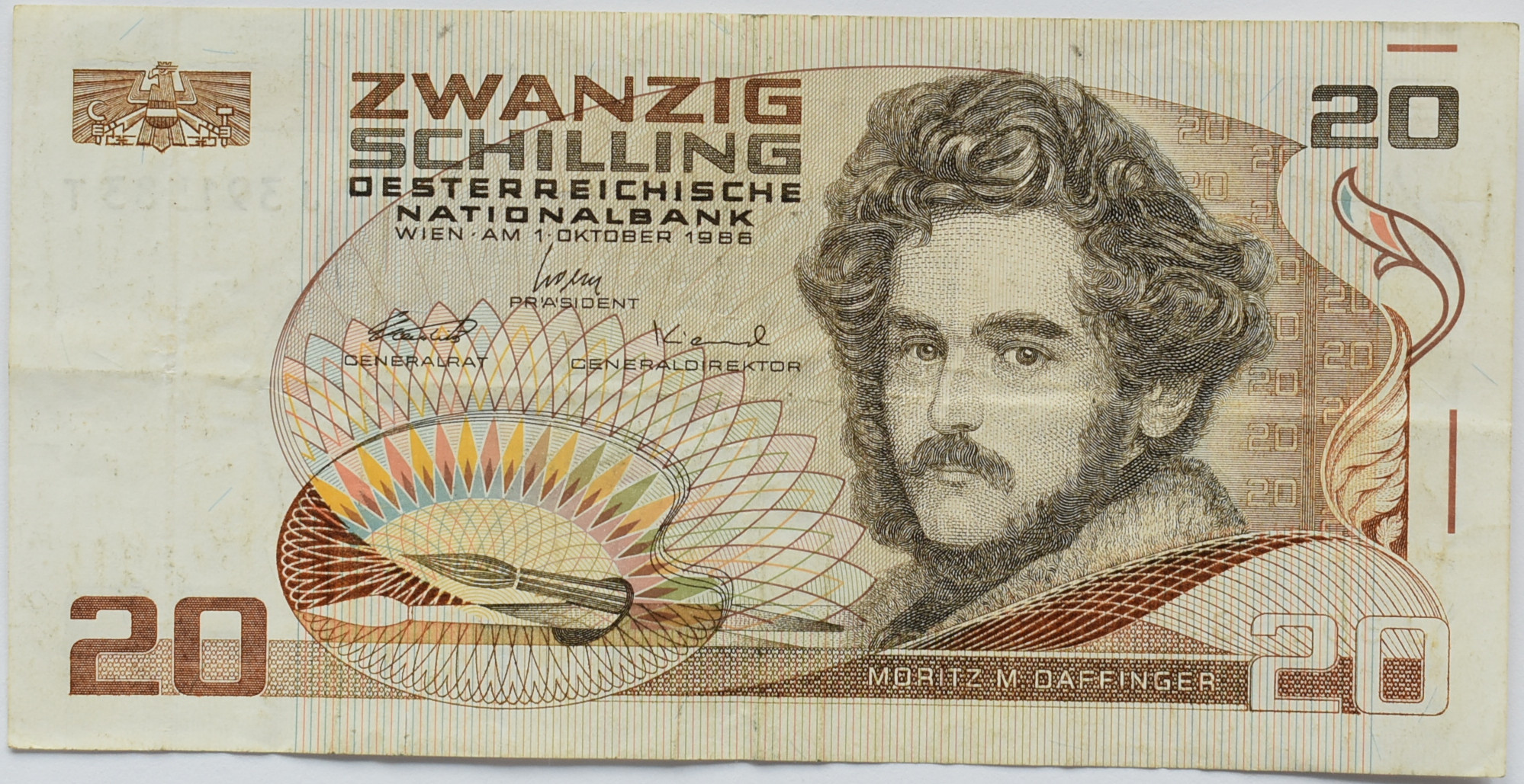 Rakúsko 20 Schilling 1986