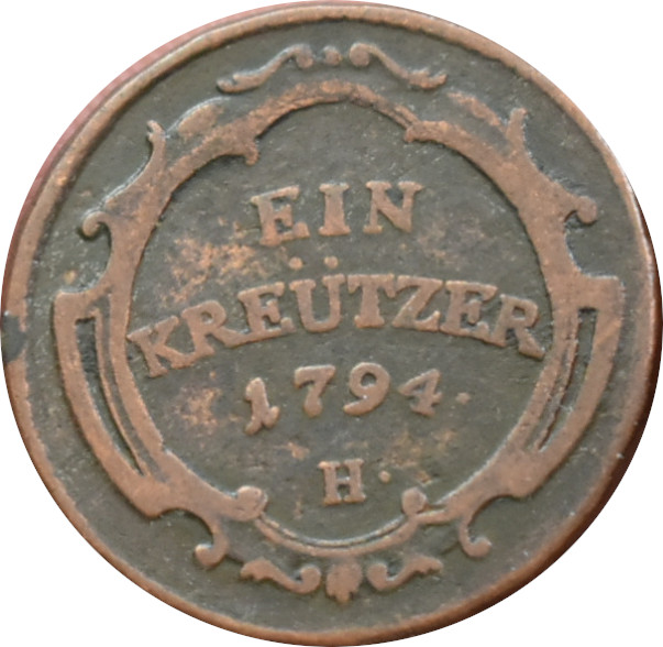 František I. 1 Kreutzer 1794 H