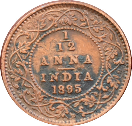 Britská India 1/12 Anna 1895