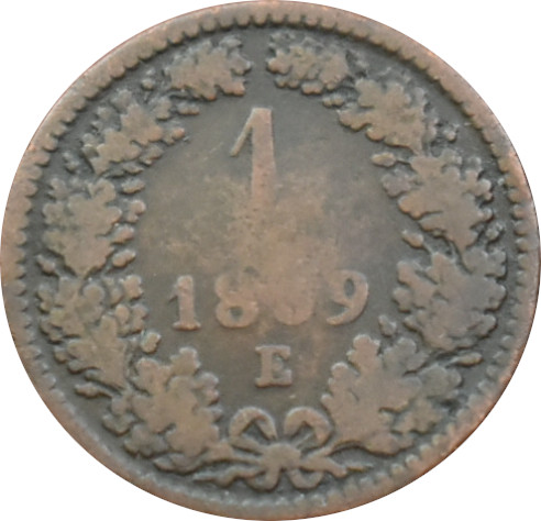 F.J. 1 Kreuzer 1859 E
