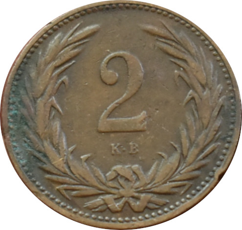 F.J. 2 Fillér 1899 K.B.