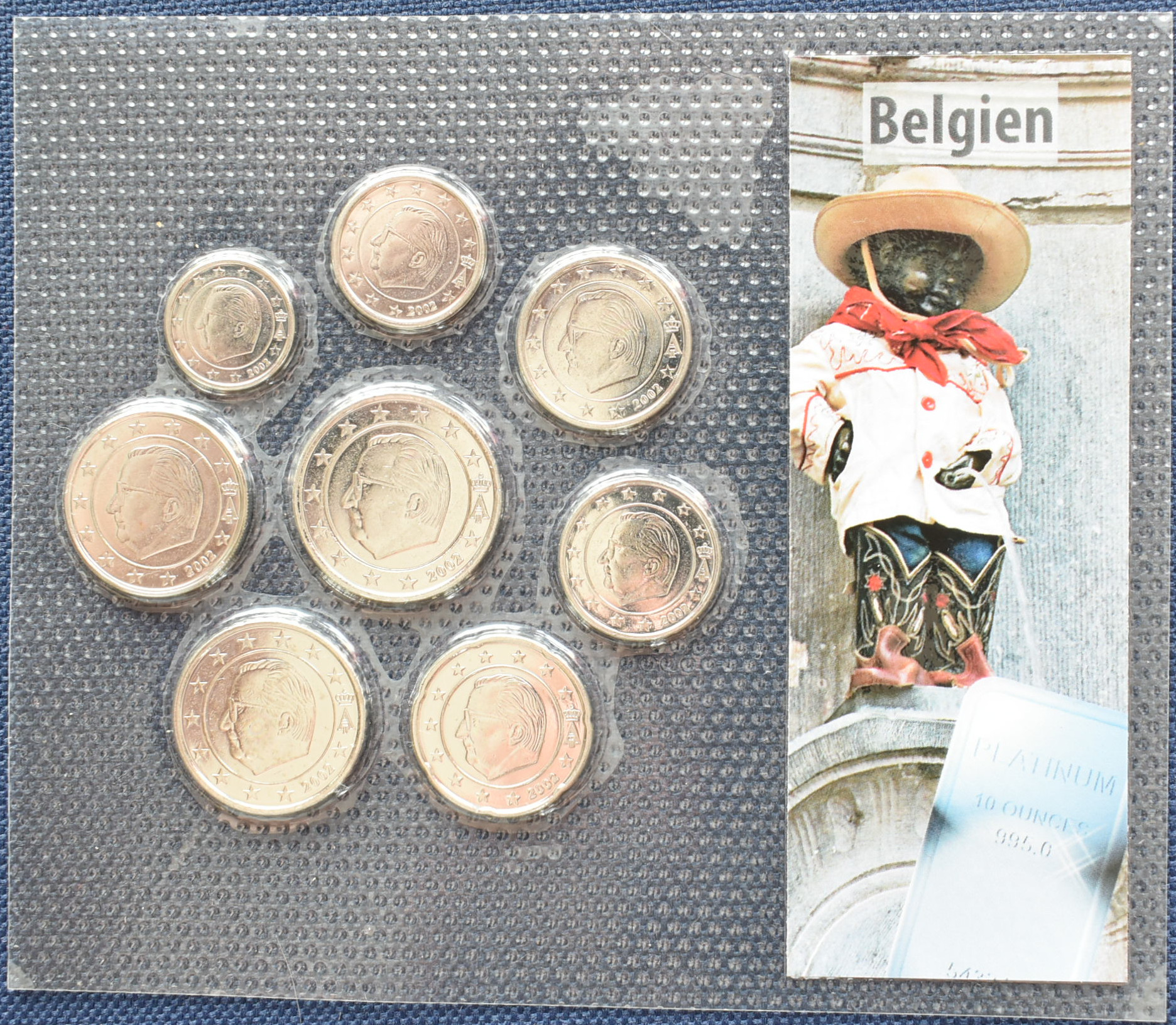 Belgicko sada euromincí 2002