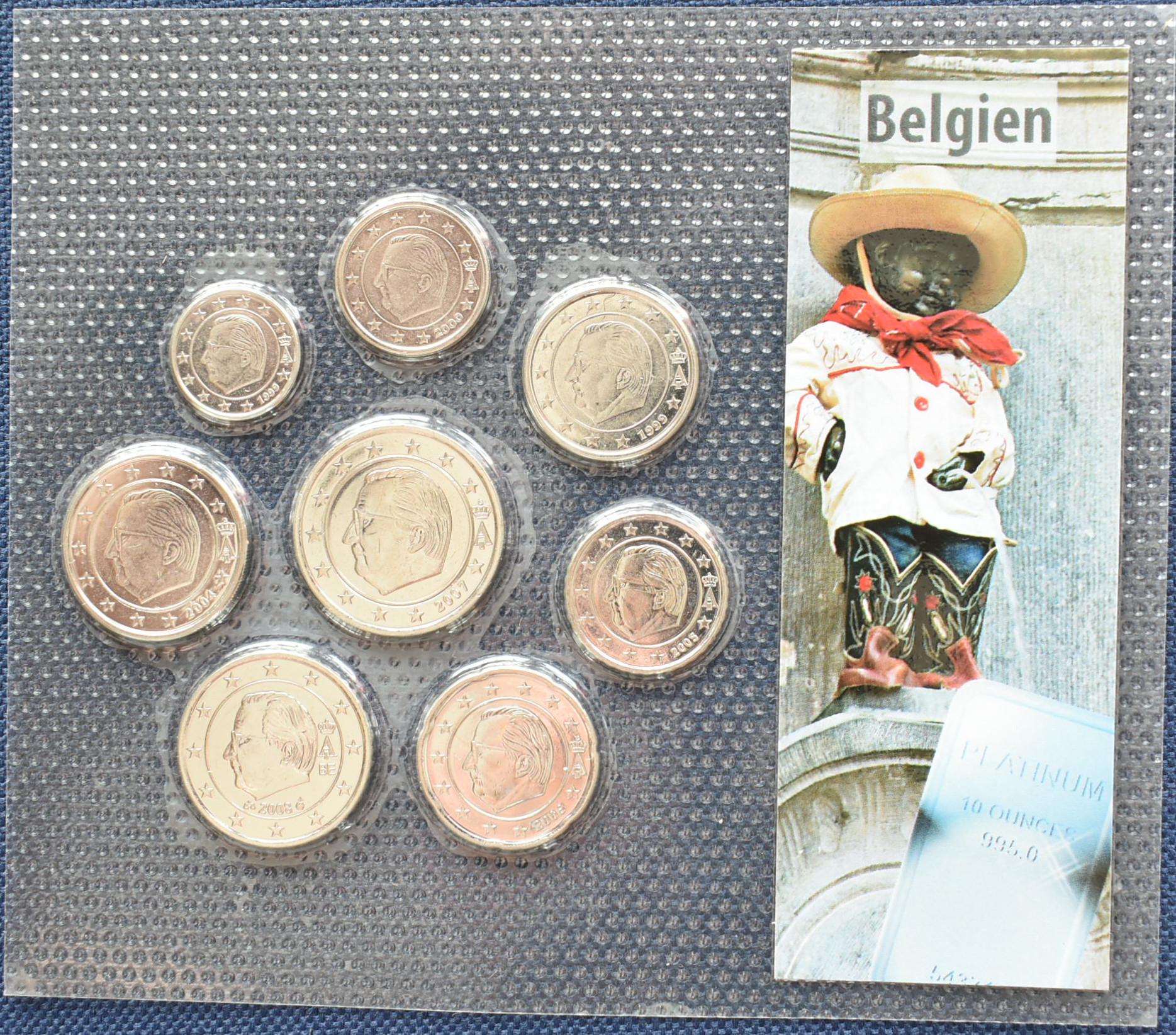 Belgicko sada euromincí 2002