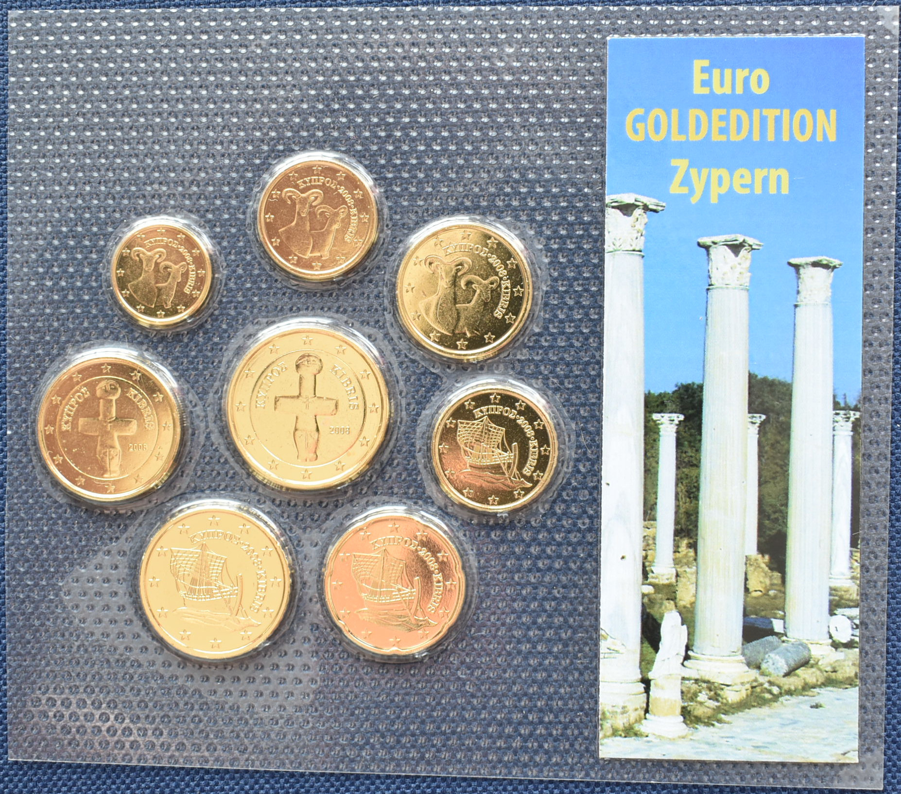 Cyprus sada euromincí 2008
