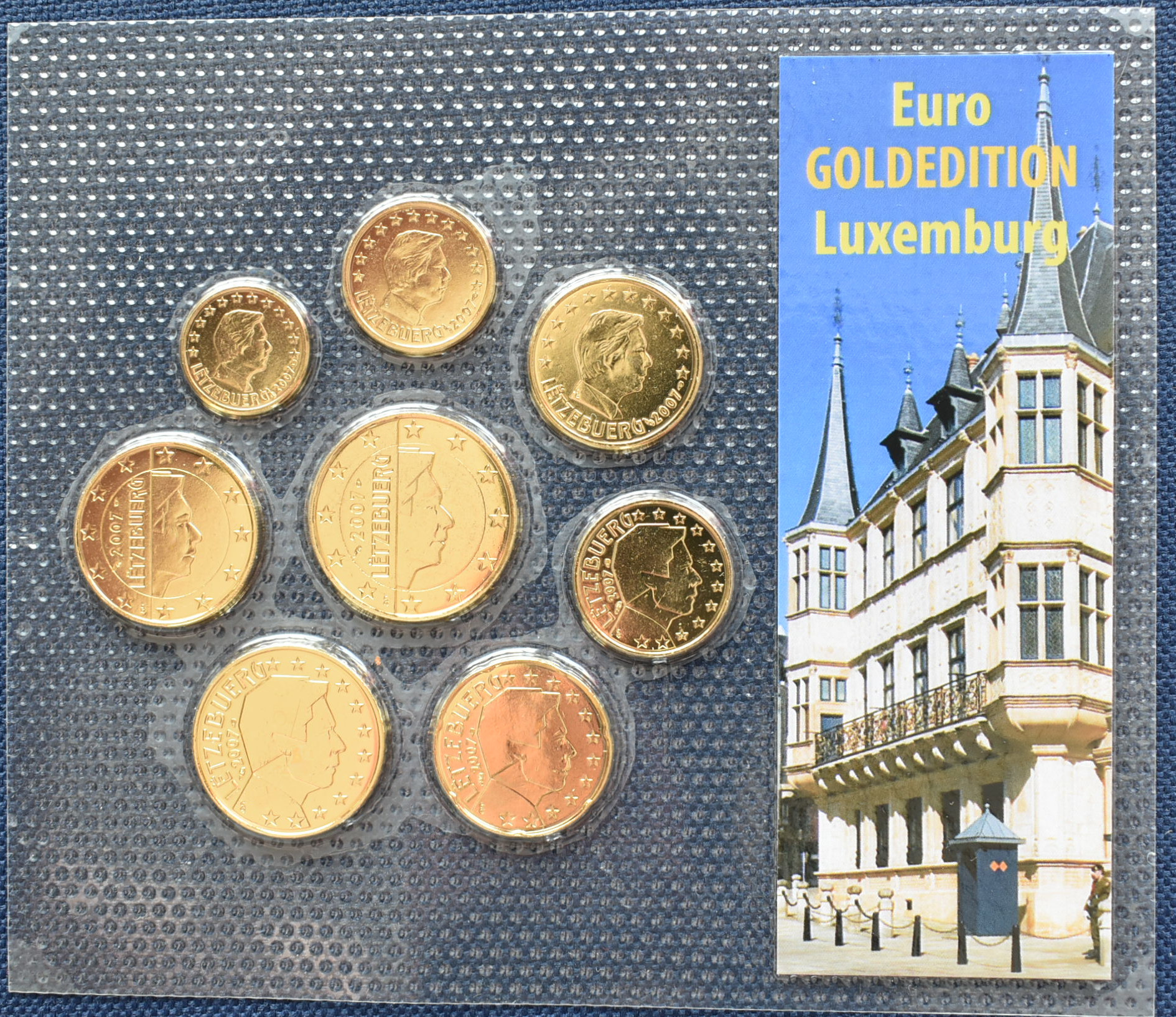 Luxemburgsko  sada euromincí 2007