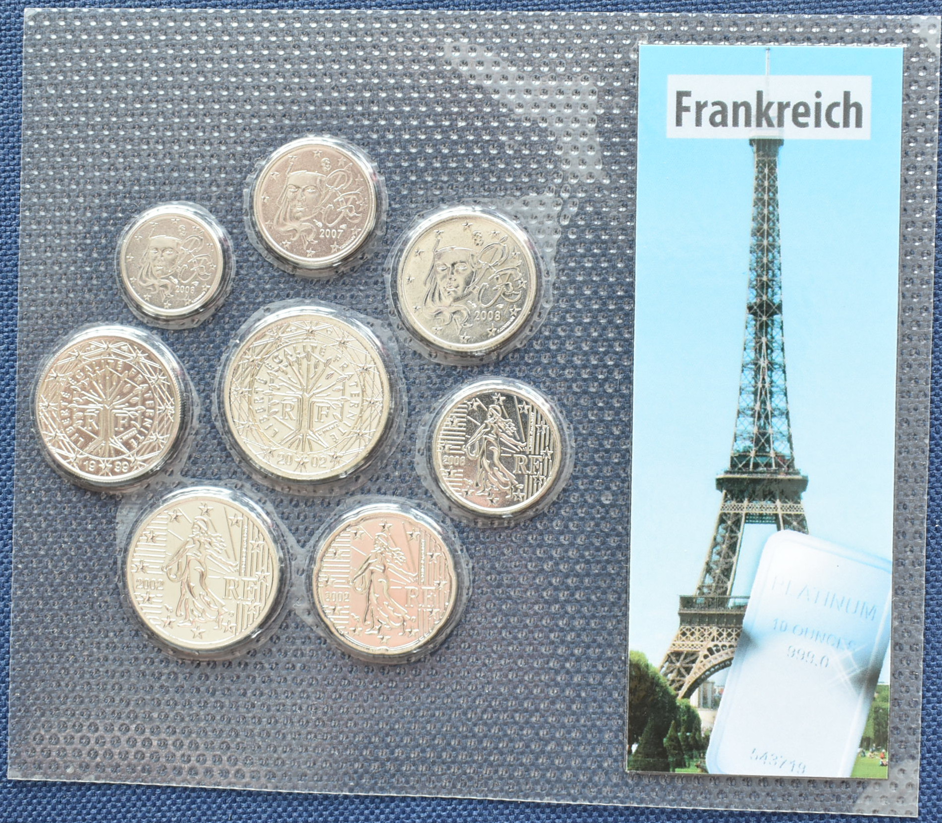 Francúzsko sada euromincí 