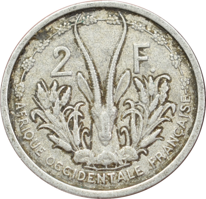 Francúzska západná Afrika 2 Francs 1948