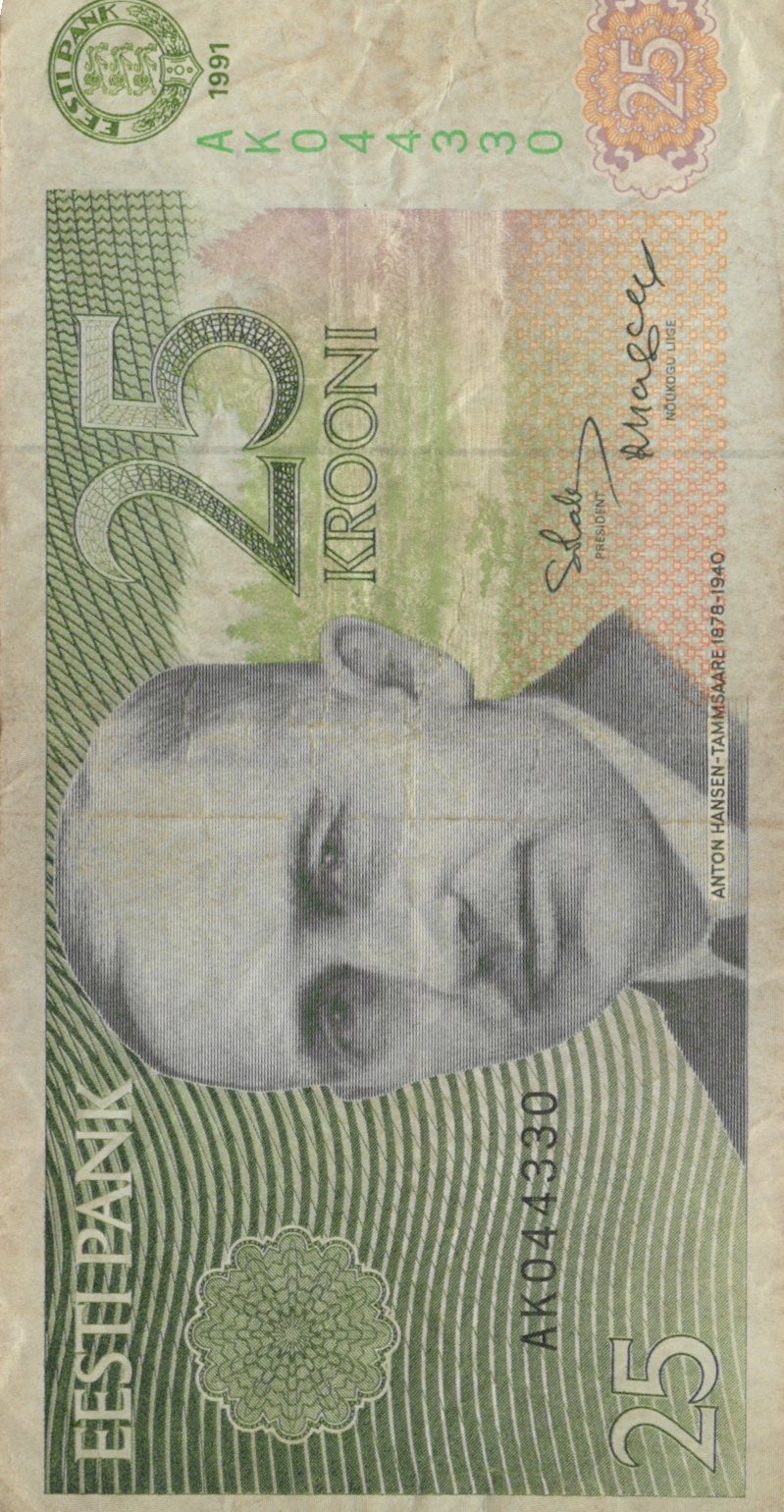 Estónsko 25 Krooni 1991