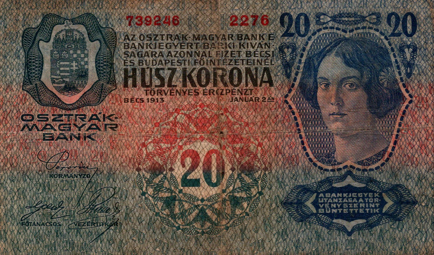 F.J. 20 Korona 1913