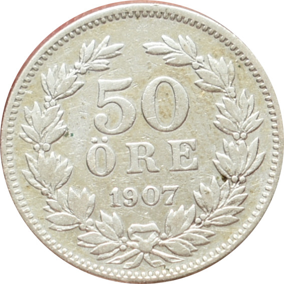 Švédsko 50 Ore 1907