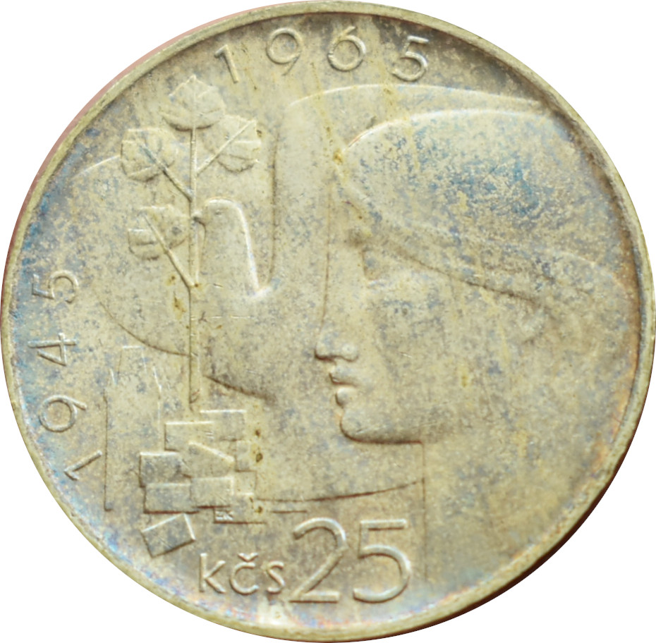 ČSSR 25 Kčs 1965