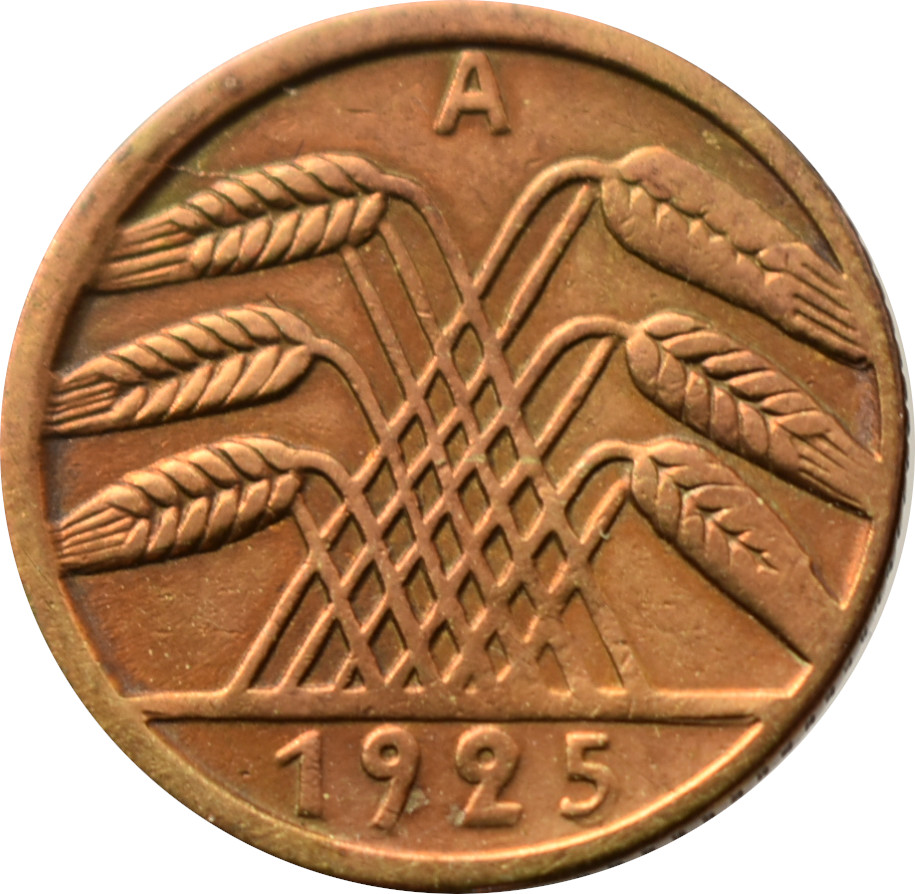 Nemecko - Weimarská republika 5 Reichspfennig 1925 A