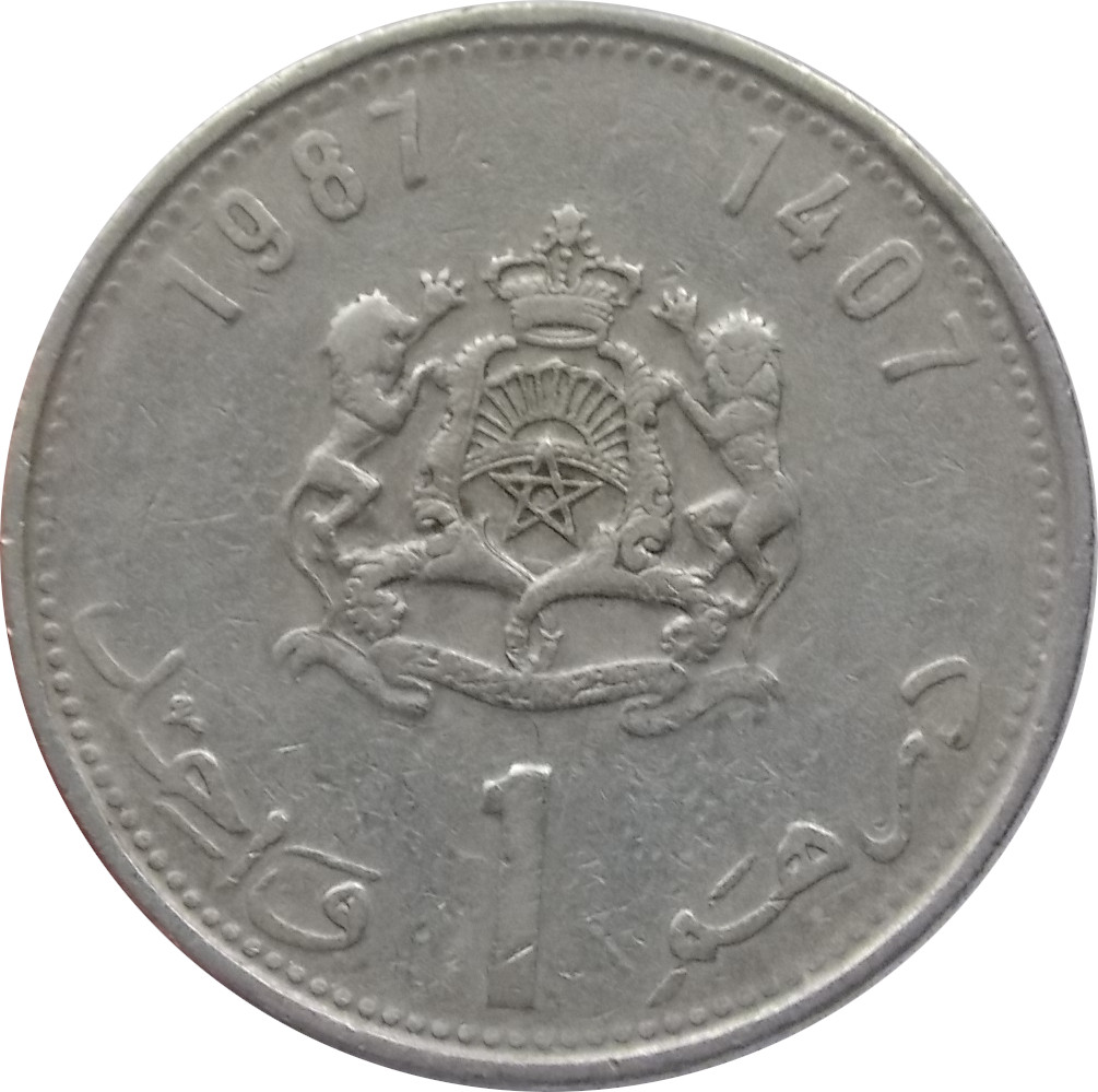 Maroko 1 Dirham 1987