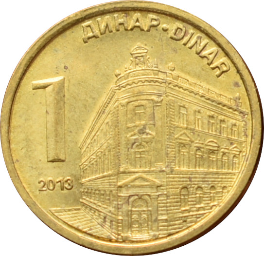 Srbsko 1 Dinar 2013