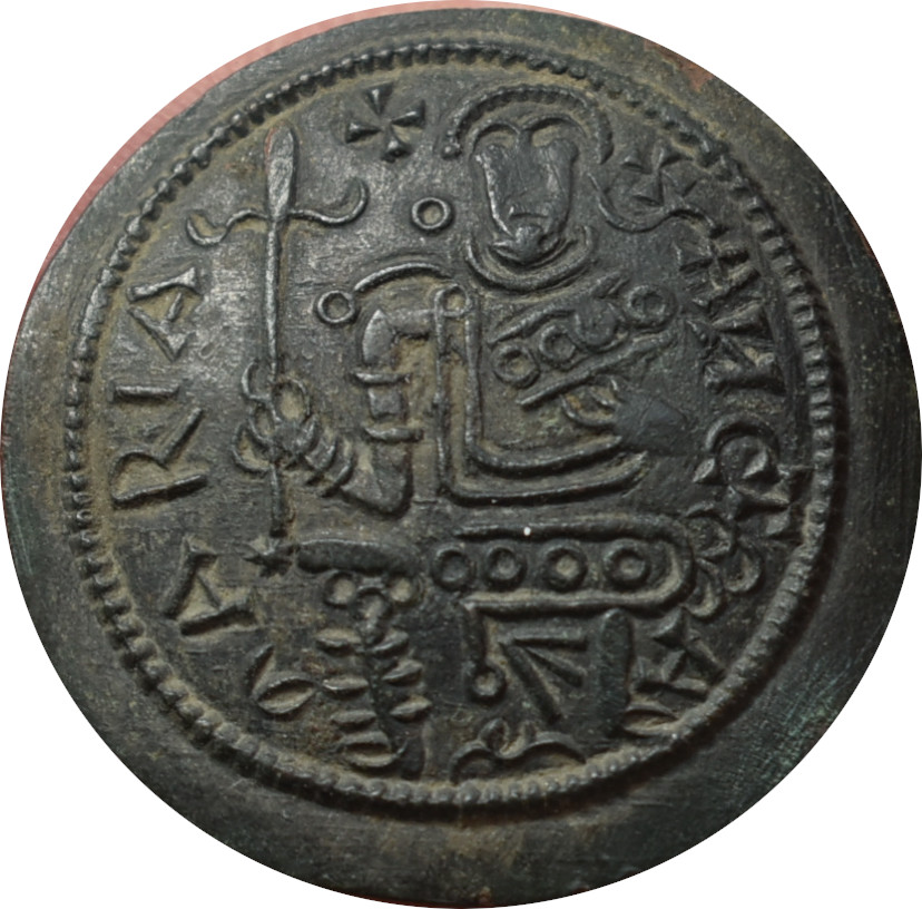 Belo III. 1172-1196 denár  Byzantský typ