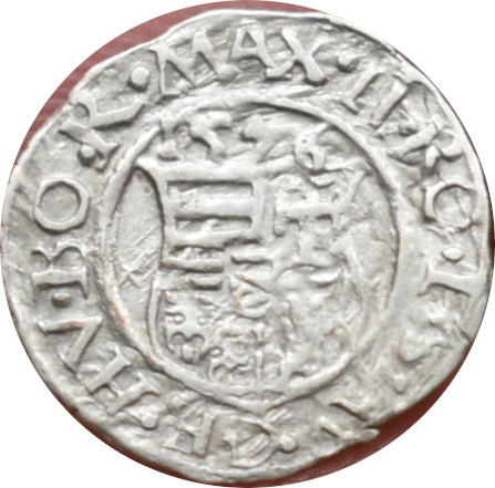 Maximilian II. 1576 K.B Denár
