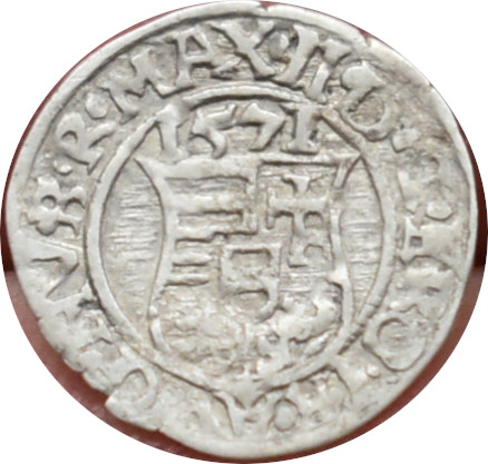 Maximilian II. 1571 K.B Denár