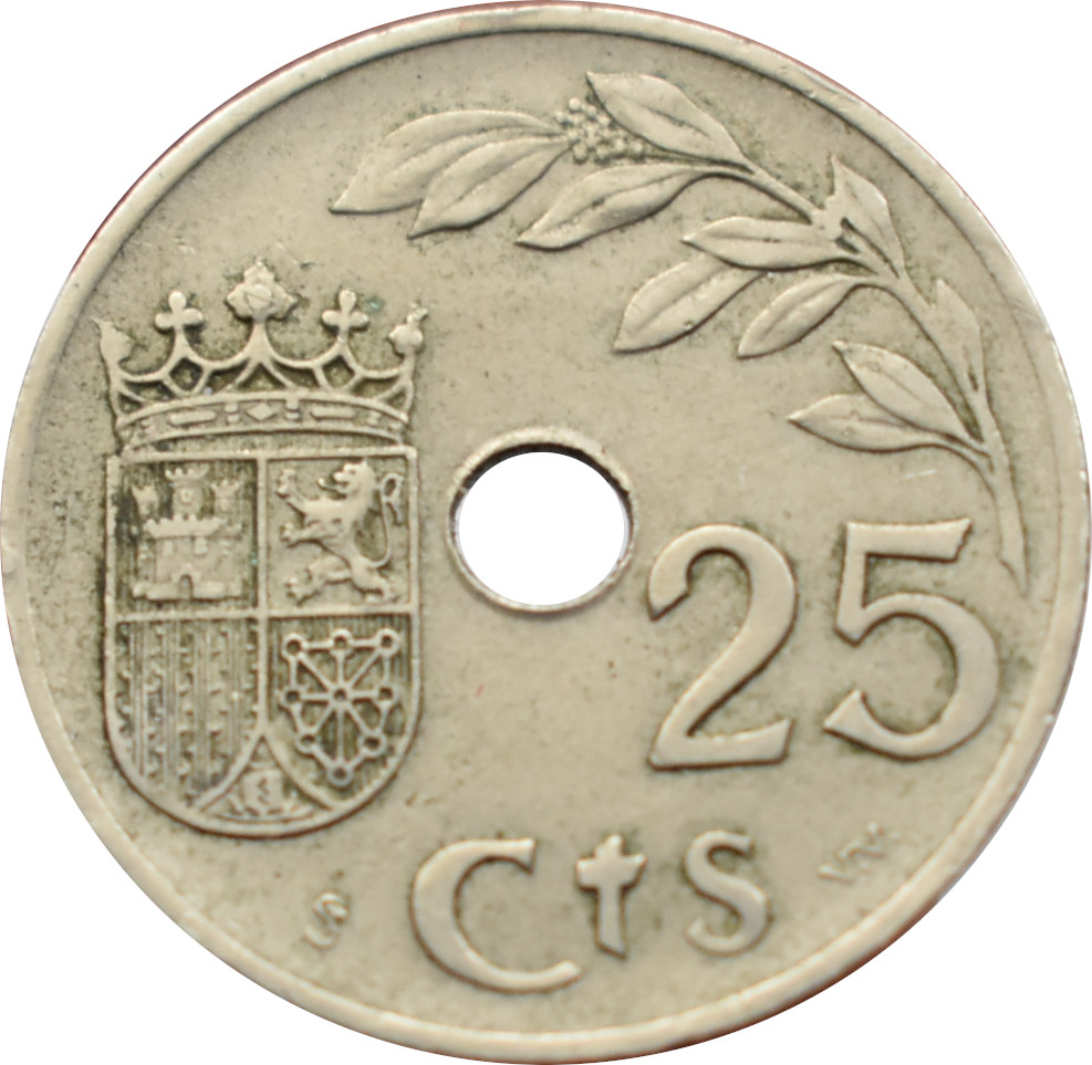 Španielsko 25 Centimos 1937