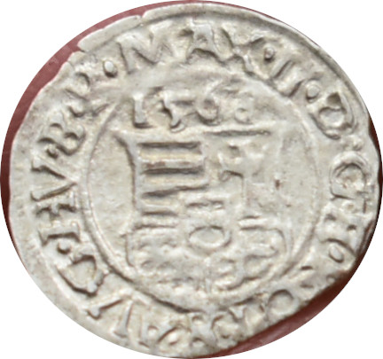 Maximilian II. 1568 K.B Denár