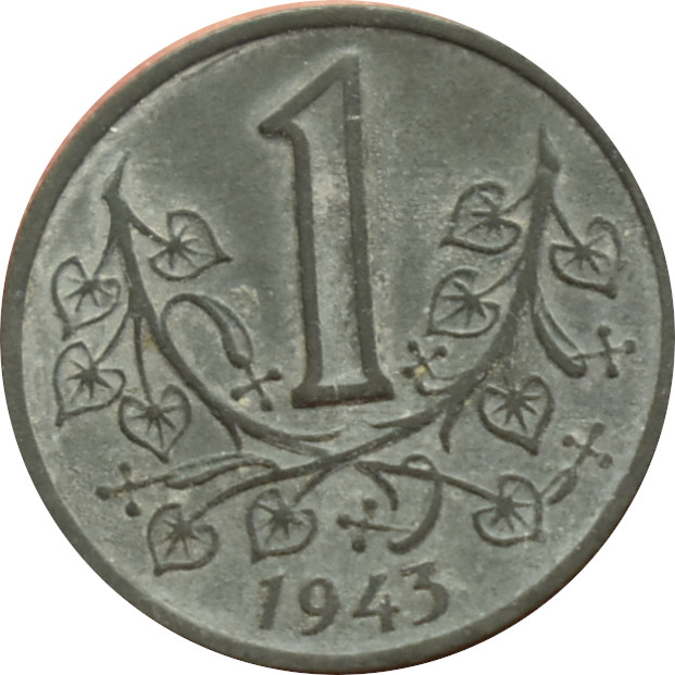 Protektorát 1 Koruna 1943