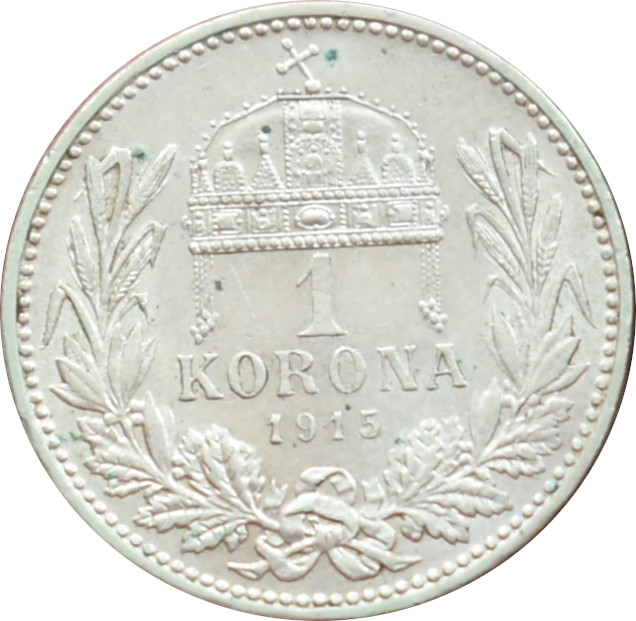 F.J. 1 korona 1915 K.B