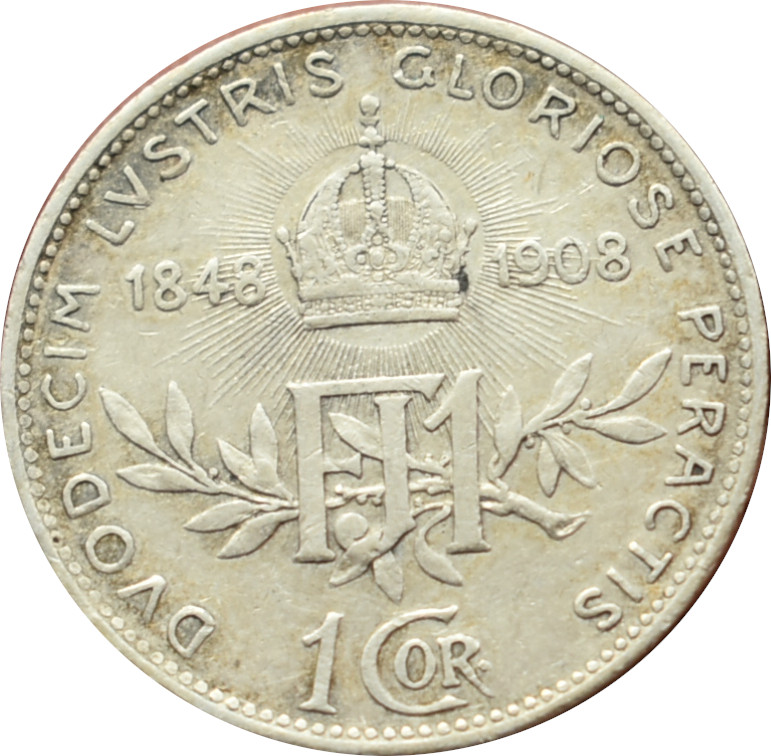 F.J. 1 Krone 1908 Jubilejná