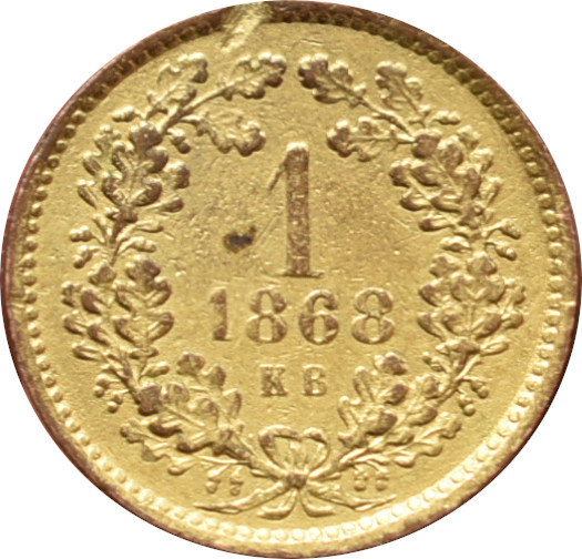F.J. 1 Krajcár 1868 K.B.