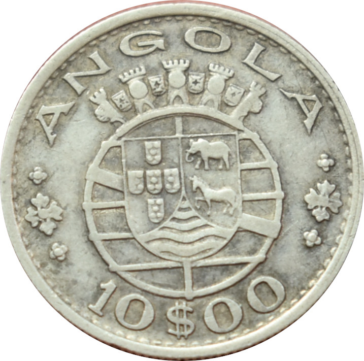  Portugalská Angola 10 escudos 1952