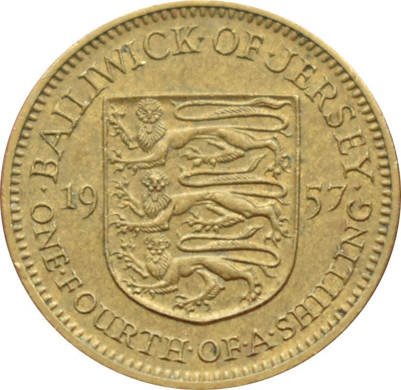 Jersey 1/4 Shilling 1957