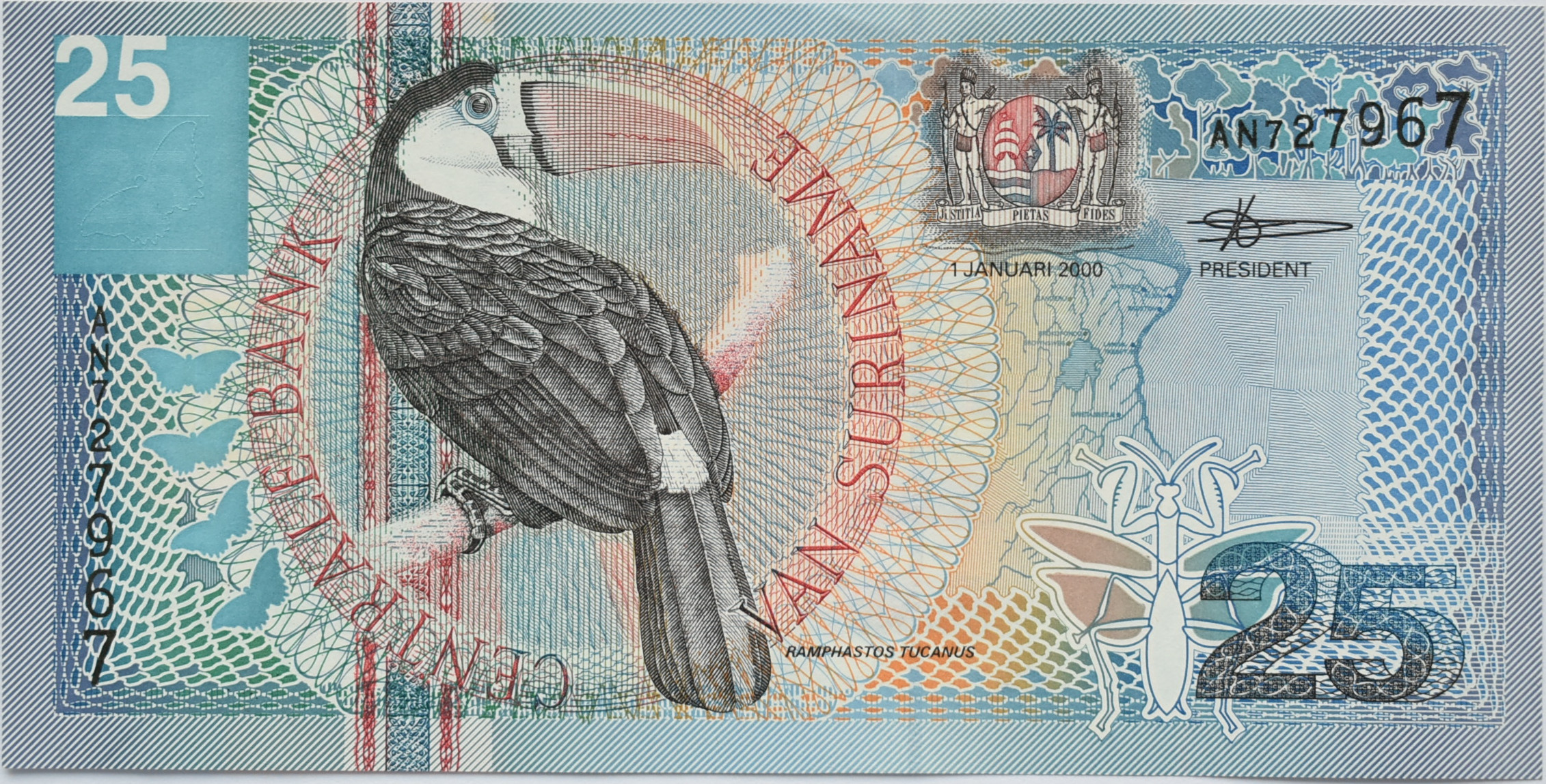 Surinam 25 Gulden 2000