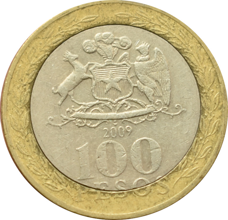 Čile 100 Pesos 2009