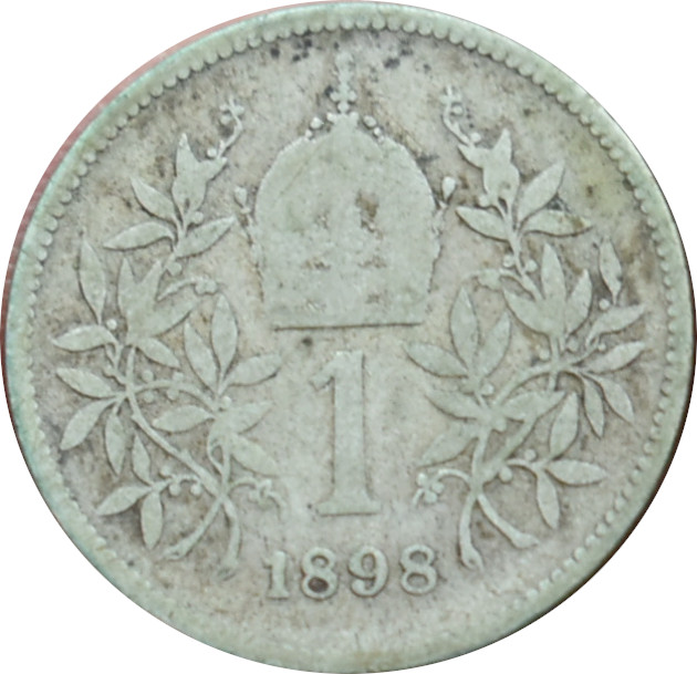 F.J. 1 Krone 1898 b.z.