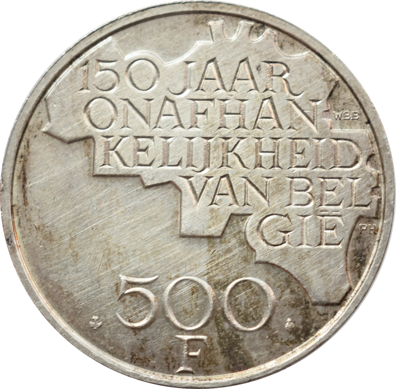 Belgicko 500 Francs 1980