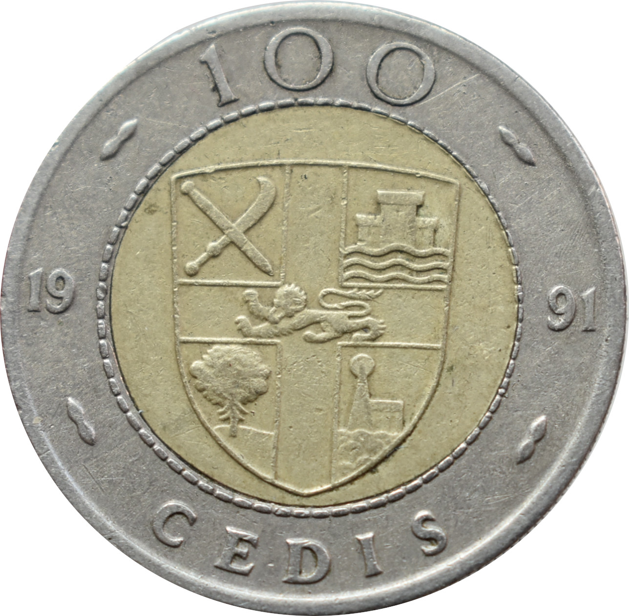 Ghana 100 Cedis 1997