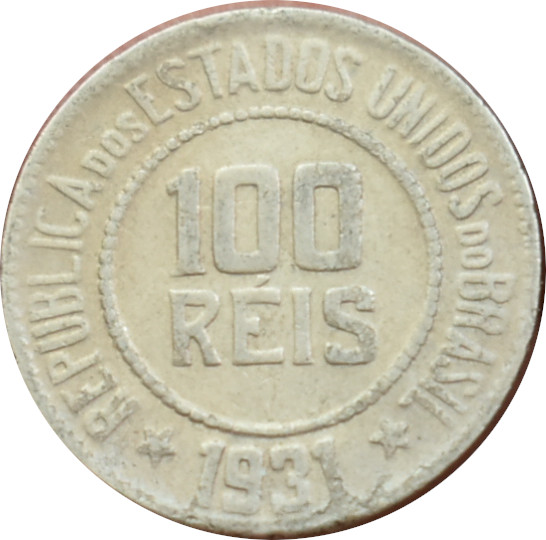 Brazília 100 Reis 1931