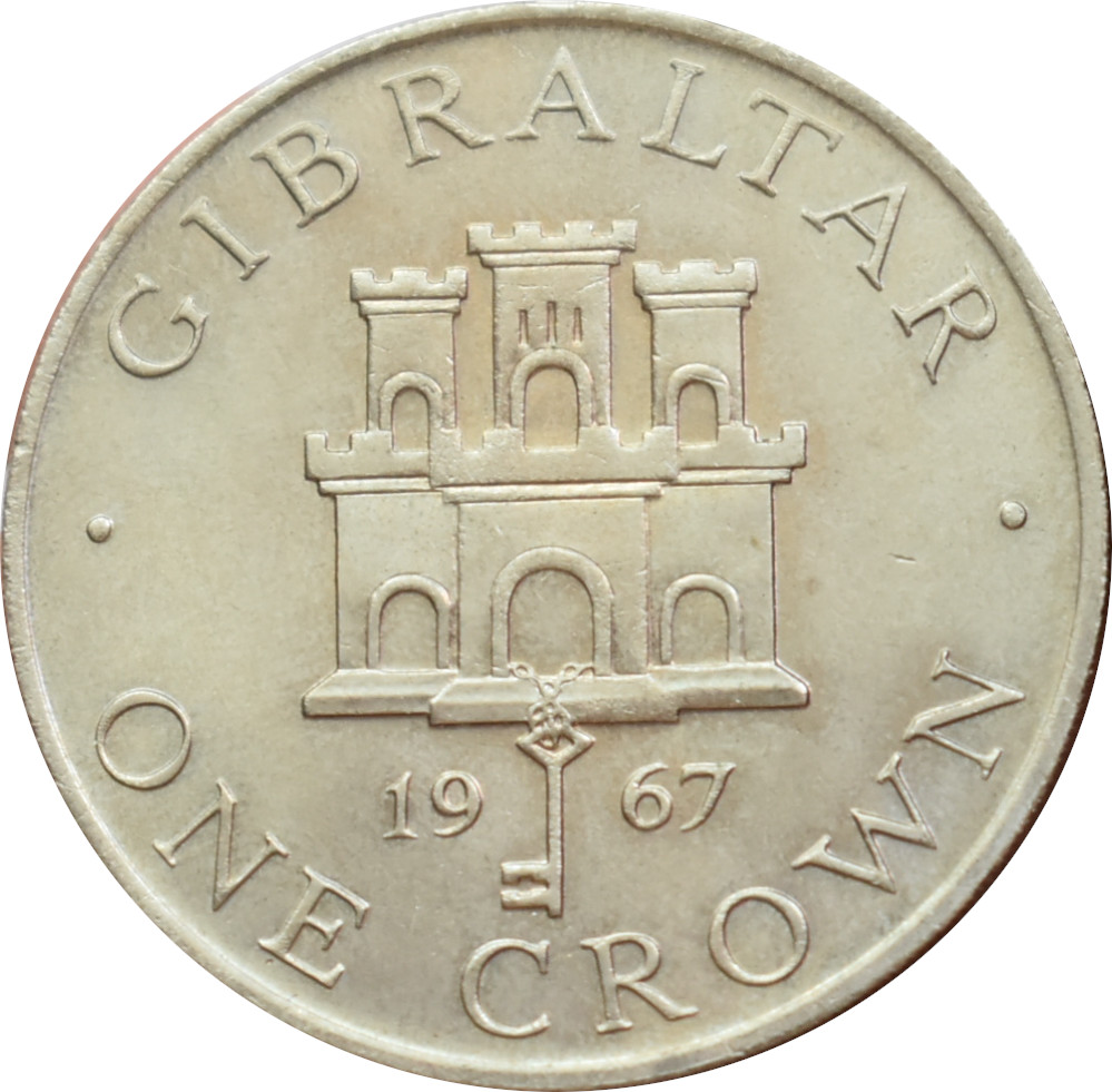Gibraltar 1 Crown 1967
