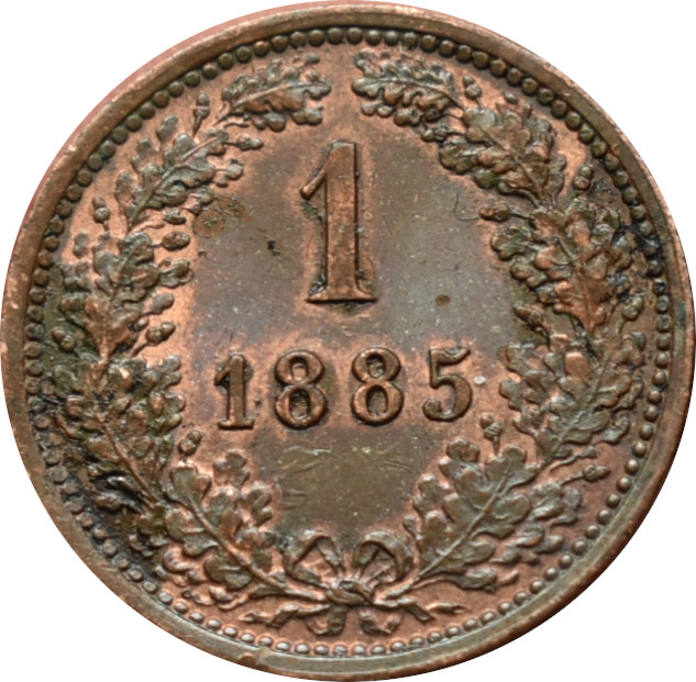 F.J. 1 Kreuzer 1885 b.z.